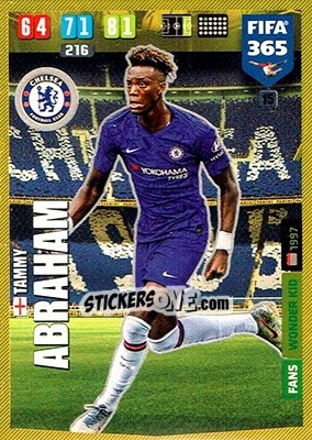 Sticker Tammy Abraham - FIFA 365: 2019-2020. Adrenalyn XL n. 15 - Panini