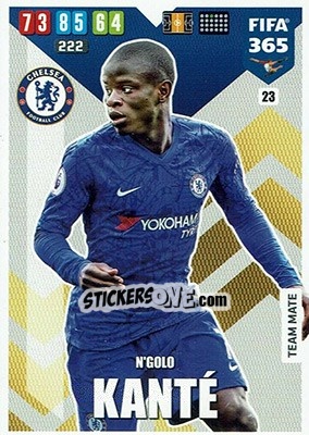 Sticker N'Golo Kante - FIFA 365: 2019-2020. Adrenalyn XL n. 23 - Panini