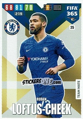 Sticker Ruben Loftus-Cheek - FIFA 365: 2019-2020. Adrenalyn XL n. 25 - Panini