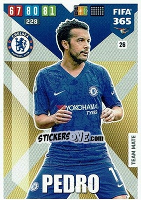 Sticker Pedro Rodríguez - FIFA 365: 2019-2020. Adrenalyn XL n. 26 - Panini