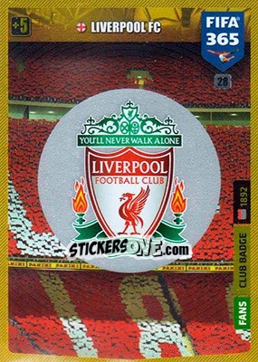 Sticker Club Badge - FIFA 365: 2019-2020. Adrenalyn XL n. 28 - Panini