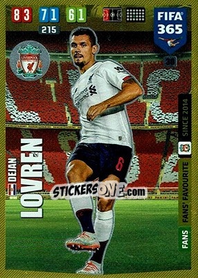 Cromo Dejan Lovren - FIFA 365: 2019-2020. Adrenalyn XL - Panini