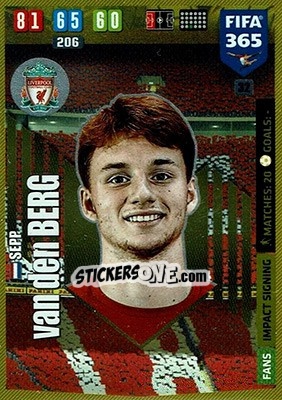 Figurina Sepp van den Berg - FIFA 365: 2019-2020. Adrenalyn XL n. 32 - Panini