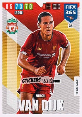 Cromo Virgil van Dijk - FIFA 365: 2019-2020. Adrenalyn XL - Panini