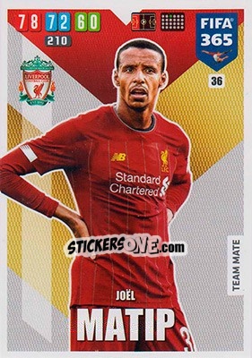 Figurina Joél Matip - FIFA 365: 2019-2020. Adrenalyn XL - Panini