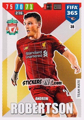 Sticker Andrew Robertson - FIFA 365: 2019-2020. Adrenalyn XL n. 38 - Panini