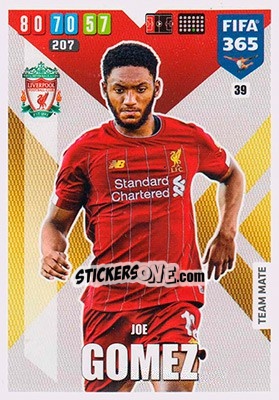 Sticker Joe Gomez - FIFA 365: 2019-2020. Adrenalyn XL - Panini