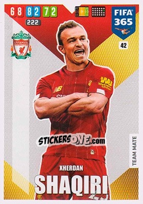 Figurina Xherdan Shaqiri - FIFA 365: 2019-2020. Adrenalyn XL - Panini