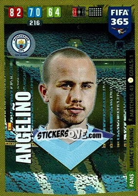Sticker Angeliño - FIFA 365: 2019-2020. Adrenalyn XL n. 50 - Panini