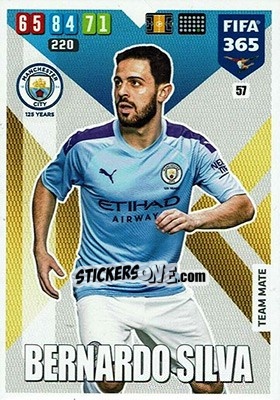 Sticker Bernardo Silva - FIFA 365: 2019-2020. Adrenalyn XL n. 57 - Panini