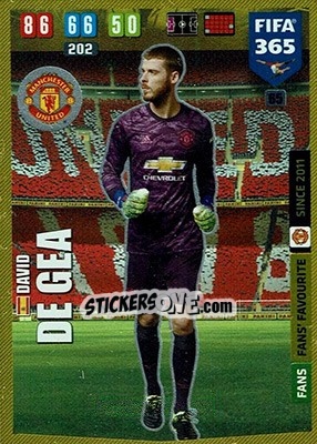 Sticker David De Gea - FIFA 365: 2019-2020. Adrenalyn XL n. 65 - Panini