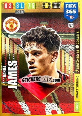 Sticker Daniel James - FIFA 365: 2019-2020. Adrenalyn XL n. 67 - Panini