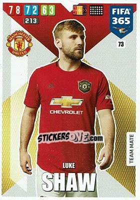 Sticker Luke Shaw - FIFA 365: 2019-2020. Adrenalyn XL - Panini