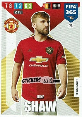 Sticker Luke Shaw - FIFA 365: 2019-2020. Adrenalyn XL n. 73 - Panini