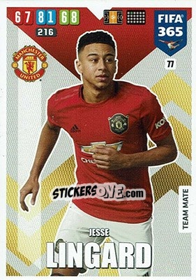 Figurina Jesse Lingard - FIFA 365: 2019-2020. Adrenalyn XL - Panini