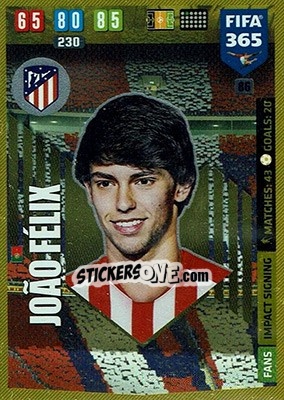 Sticker João Félix - FIFA 365: 2019-2020. Adrenalyn XL n. 86 - Panini