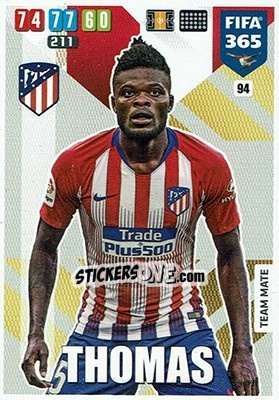 Sticker Thomas Partey - FIFA 365: 2019-2020. Adrenalyn XL n. 94 - Panini