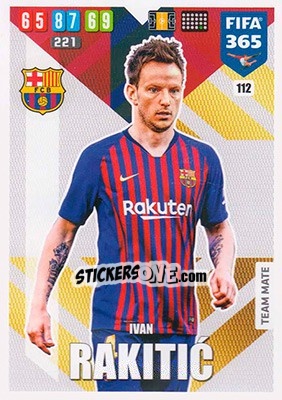 Sticker Ivan Rakitic - FIFA 365: 2019-2020. Adrenalyn XL n. 112 - Panini