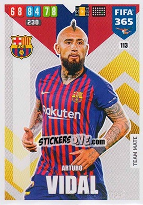 Figurina Arturo Vidal - FIFA 365: 2019-2020. Adrenalyn XL - Panini