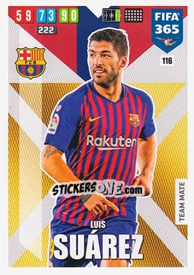 Sticker Luis Suárez - FIFA 365: 2019-2020. Adrenalyn XL n. 116 - Panini