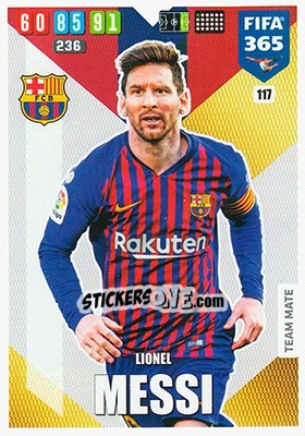Figurina Lionel Messi - FIFA 365: 2019-2020. Adrenalyn XL - Panini