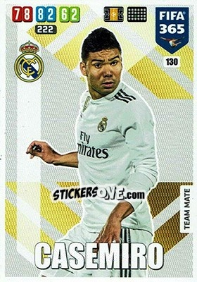 Sticker Casemiro - FIFA 365: 2019-2020. Adrenalyn XL n. 130 - Panini