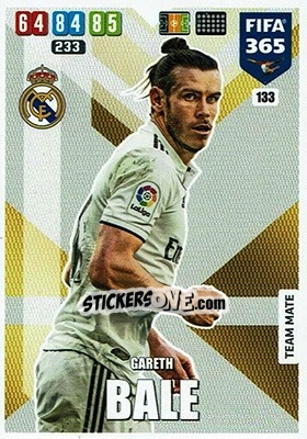 Sticker Gareth Bale - FIFA 365: 2019-2020. Adrenalyn XL n. 133 - Panini