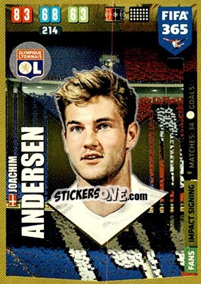 Sticker Joachim Andersen - FIFA 365: 2019-2020. Adrenalyn XL - Panini