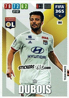 Sticker Leo Dubois - FIFA 365: 2019-2020. Adrenalyn XL n. 144 - Panini