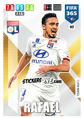 Sticker Rafael da Silva - FIFA 365: 2019-2020. Adrenalyn XL n. 147 - Panini