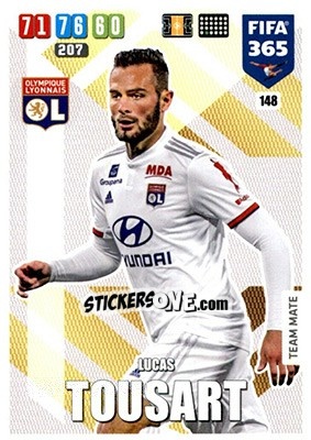 Sticker Lucas Tousart - FIFA 365: 2019-2020. Adrenalyn XL n. 148 - Panini