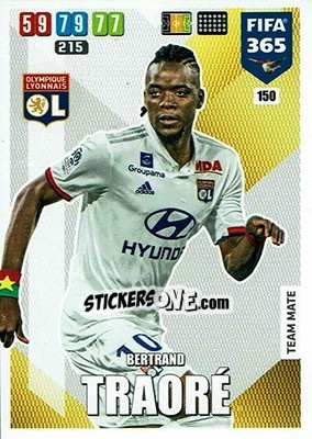 Figurina Bertrand Traoré - FIFA 365: 2019-2020. Adrenalyn XL - Panini