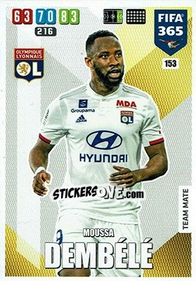 Sticker Moussa Dembélé - FIFA 365: 2019-2020. Adrenalyn XL n. 153 - Panini