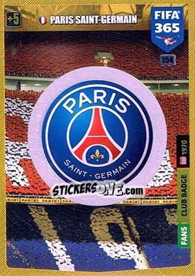 Sticker Club Badge - FIFA 365: 2019-2020. Adrenalyn XL n. 154 - Panini
