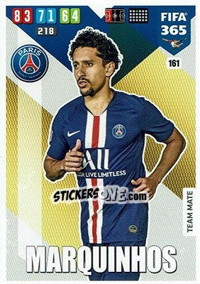 Sticker Marquinhos - FIFA 365: 2019-2020. Adrenalyn XL n. 161 - Panini