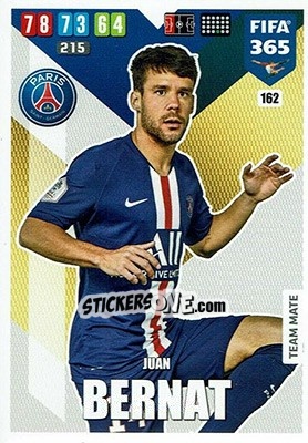 Sticker Juan Bernat - FIFA 365: 2019-2020. Adrenalyn XL n. 162 - Panini