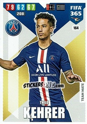 Sticker Thilo Kehrer - FIFA 365: 2019-2020. Adrenalyn XL n. 164 - Panini
