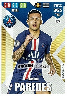 Sticker Leandro Paredes - FIFA 365: 2019-2020. Adrenalyn XL n. 165 - Panini