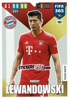Sticker Robert Lewandowski - FIFA 365: 2019-2020. Adrenalyn XL - Panini