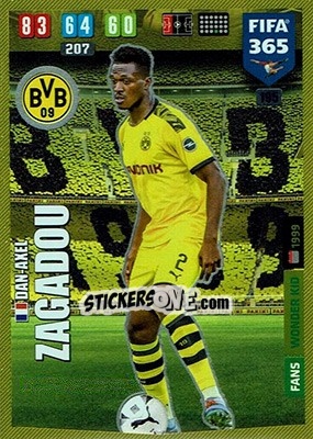 Figurina Dan-Axel Zagadou - FIFA 365: 2019-2020. Adrenalyn XL - Panini