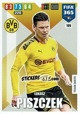 Sticker Lukasz Piszczek - FIFA 365: 2019-2020. Adrenalyn XL n. 199 - Panini