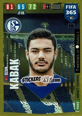 Sticker Ozan Kabak - FIFA 365: 2019-2020. Adrenalyn XL n. 210 - Panini