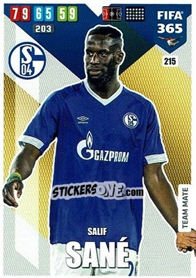 Sticker Salif Sané - FIFA 365: 2019-2020. Adrenalyn XL n. 215 - Panini