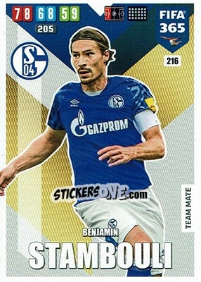 Cromo Benjamin Stambouli - FIFA 365: 2019-2020. Adrenalyn XL - Panini