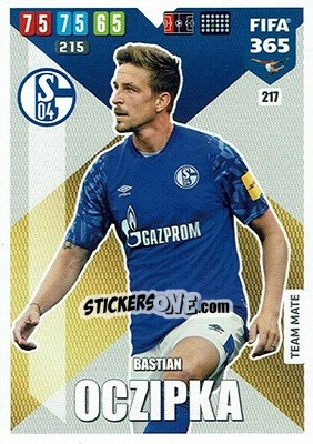 Sticker Bastian Oczipka - FIFA 365: 2019-2020. Adrenalyn XL n. 217 - Panini