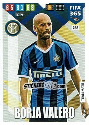 Sticker Borja Valero - FIFA 365: 2019-2020. Adrenalyn XL n. 238 - Panini