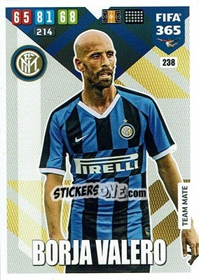 Sticker Borja Valero - FIFA 365: 2019-2020. Adrenalyn XL - Panini