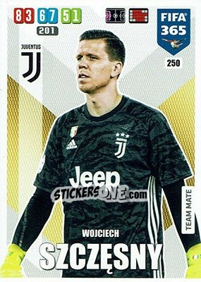 Sticker Wojciech Szczęsny - FIFA 365: 2019-2020. Adrenalyn XL n. 250 - Panini