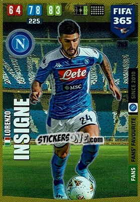 Sticker Lorenzo Insigne - FIFA 365: 2019-2020. Adrenalyn XL - Panini