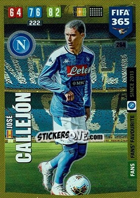 Sticker José Callejón - FIFA 365: 2019-2020. Adrenalyn XL n. 264 - Panini